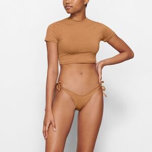 skims | NWT Signature Swim T-Shirt Almond Size XXS